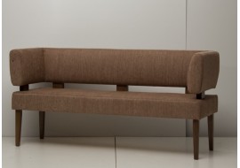 Кухонный прямой диван-скамья Оскар с двумя боковыми спинками 