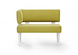 Кухонный прямой диван-скамья Оскар с боковой спинкой 